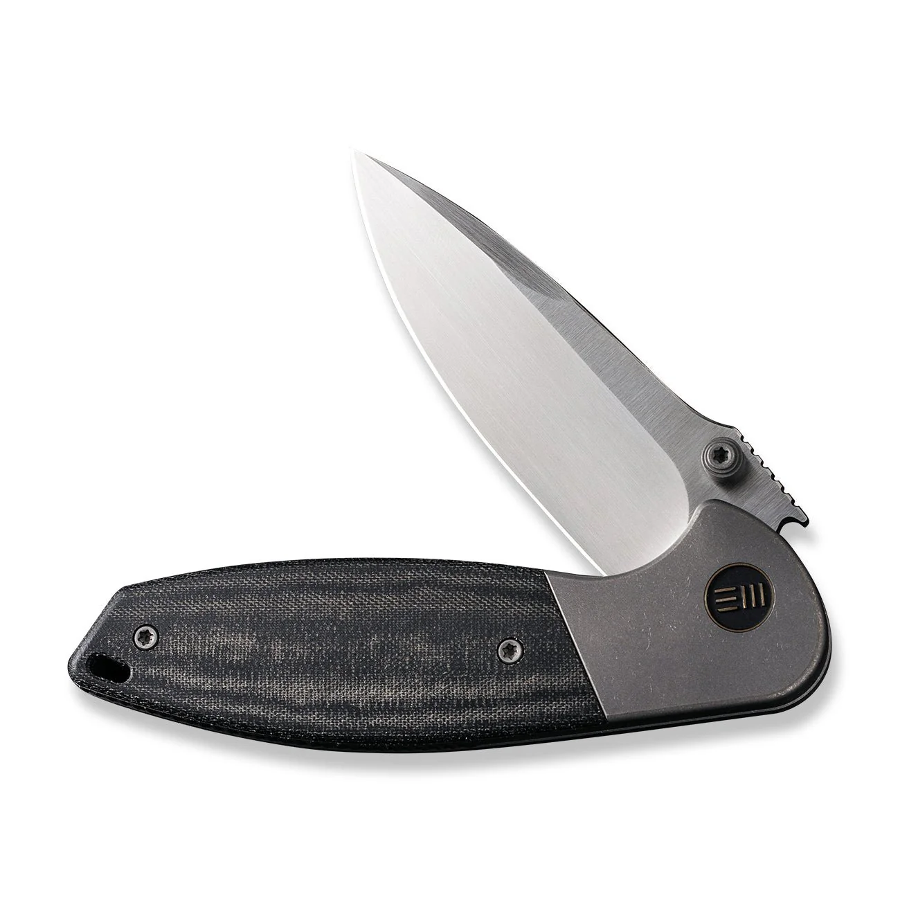 WEKNIFE Nitro Mini Flipper & Thumb Stud Knife Titanium & Micarta Handle (3.13" CPM 20CV Blade) WE22015-3 - Image 5