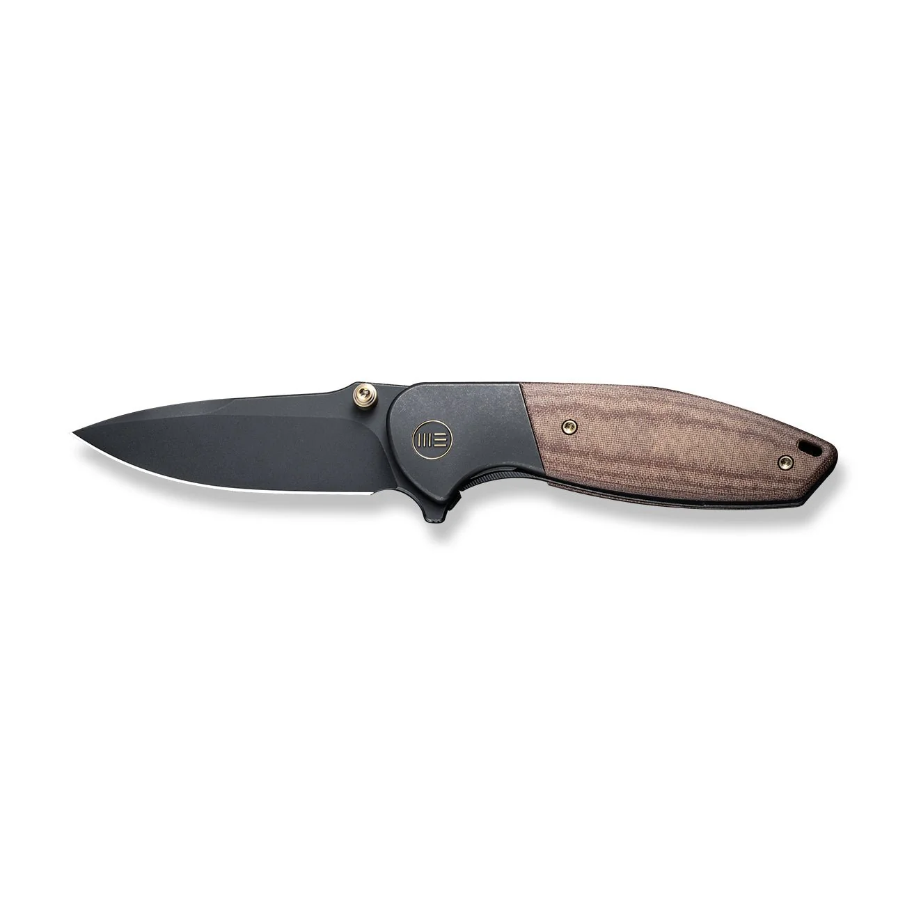 WEKNIFE Nitro Mini Flipper & Thumb Stud Knife Titanium & Micarta Handle (3.13" CPM 20CV Blade) WE22015-4 - Image 4