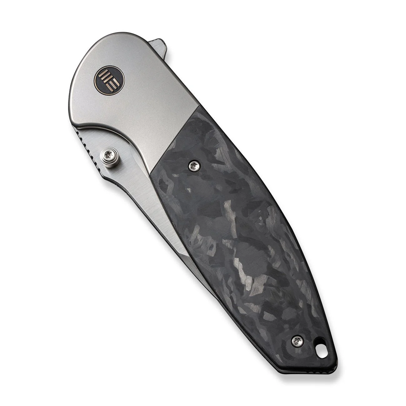 WEKNIFE Nitro OG Flipper & Thumb Stud Knife Titanium & Carbon Fiber Handle (3.75" CPM 20CV Blade) WE23035-1 - Image 6