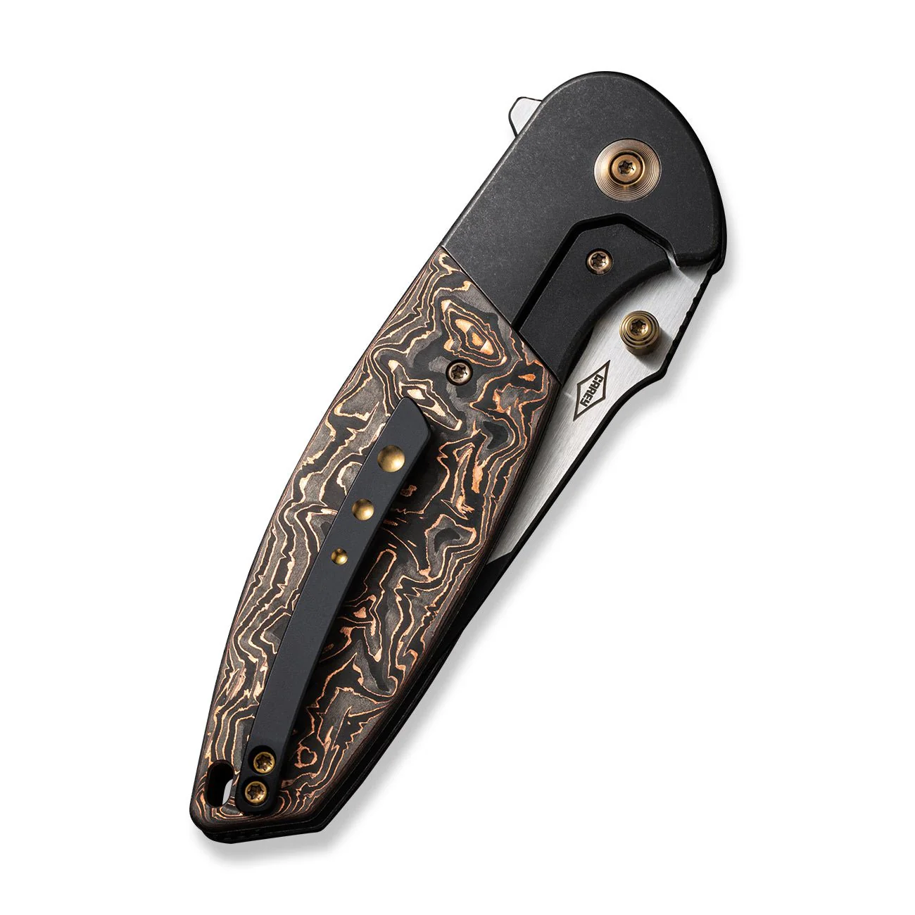 WEKNIFE Nitro OG Flipper & Thumb Stud Knife Titanium & Carbon Fiber Handle (3.75" CPM 20CV Blade) WE23035-2 - Image 7