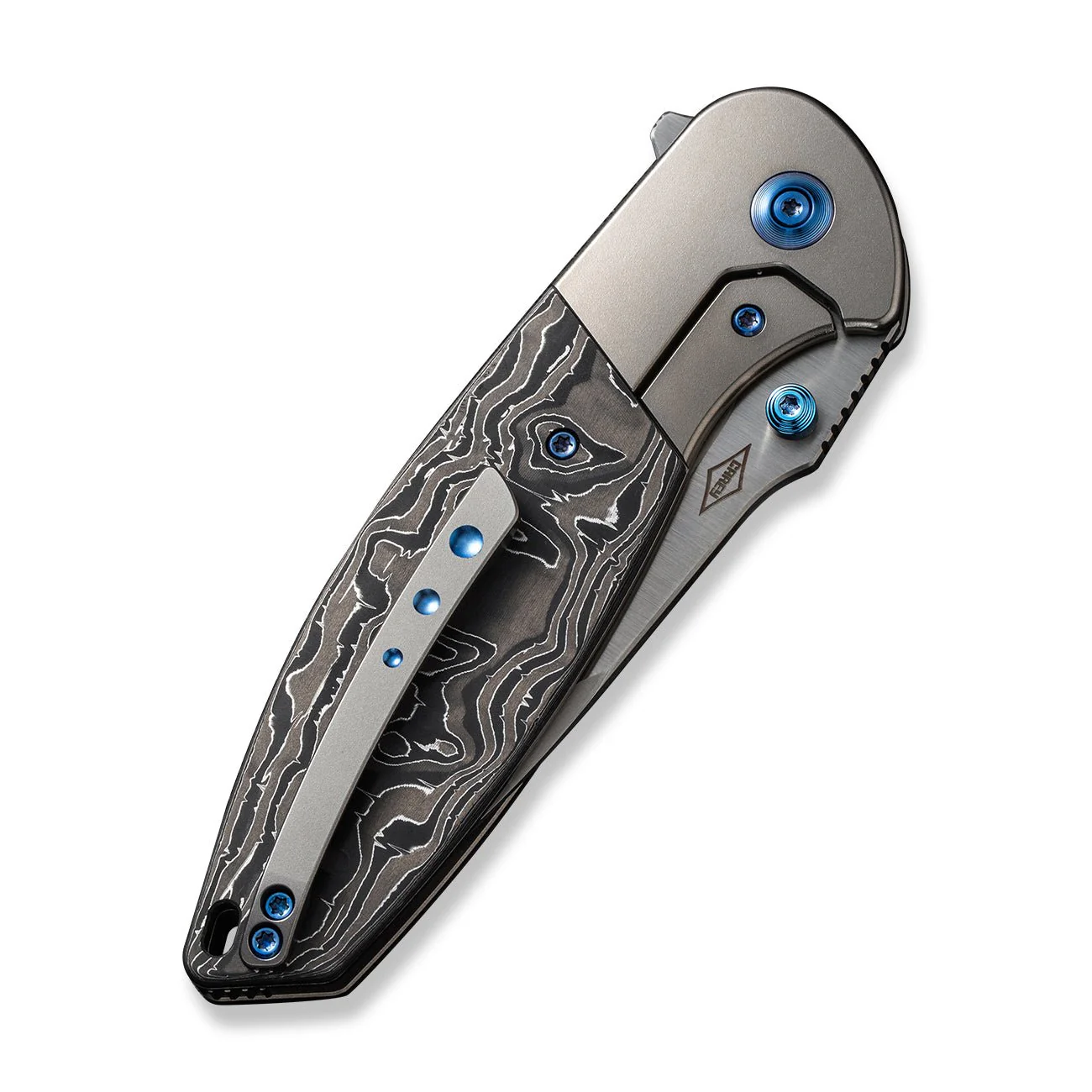 WEKNIFE Nitro OG Flipper & Thumb Stud Knife Titanium & Carbon Fiber Handle (3.75" CPM 20CV Blade) WE23035-3 - Image 7