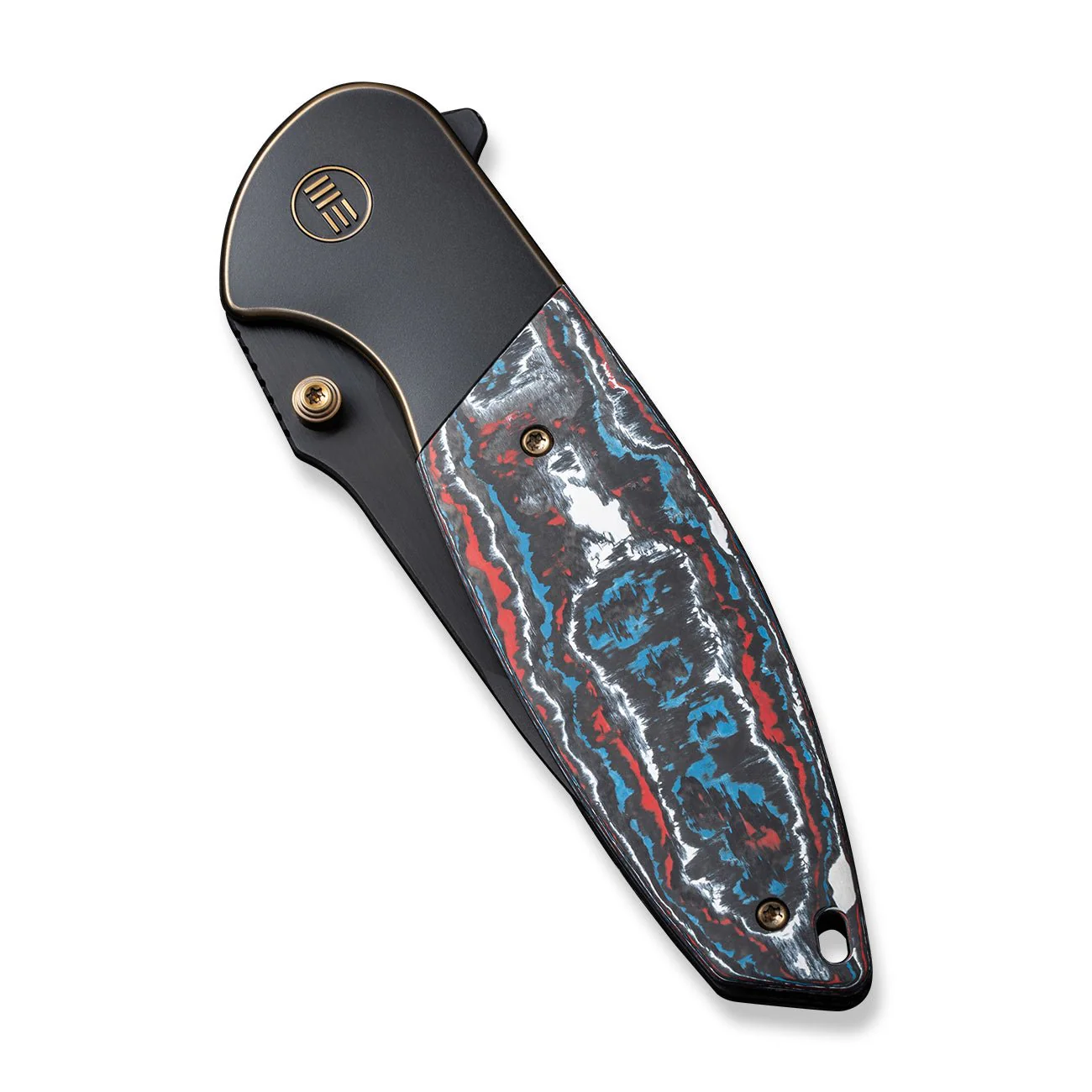 WEKNIFE Nitro OG Flipper & Thumb Stud Knife Titanium & FatCarbon Fiber Handle (3.75" CPM 20CV Blade) WE23035-4 - Image 6