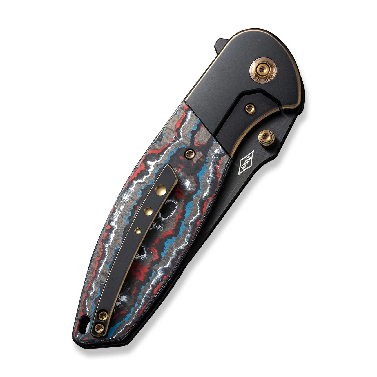 WEKNIFE Nitro OG Flipper & Thumb Stud Knife Titanium & FatCarbon Fiber Handle (3.75" CPM 20CV Blade) WE23035-4 - Image 7