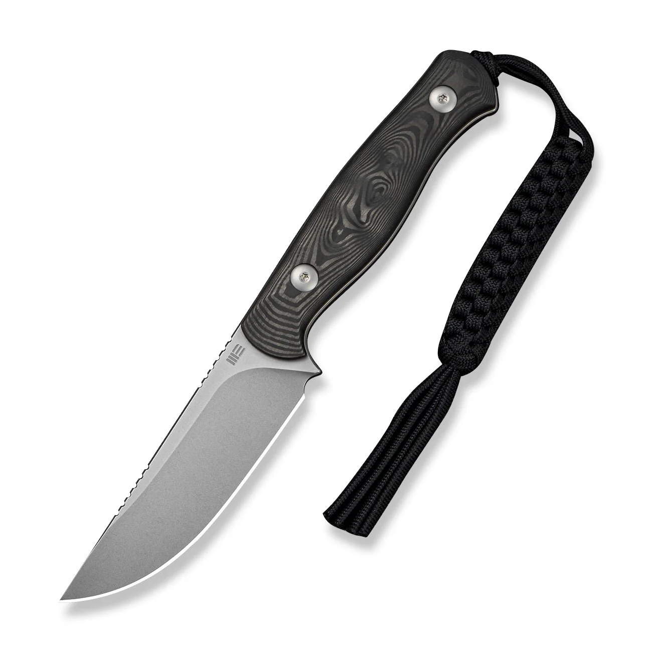 WEKNIFE Notchline Fixed Blade Knife Black Rose Carbon Fiber (3.45" Stonewashed CPM S35VN Blade) WE25047 Sample1 - Image 3