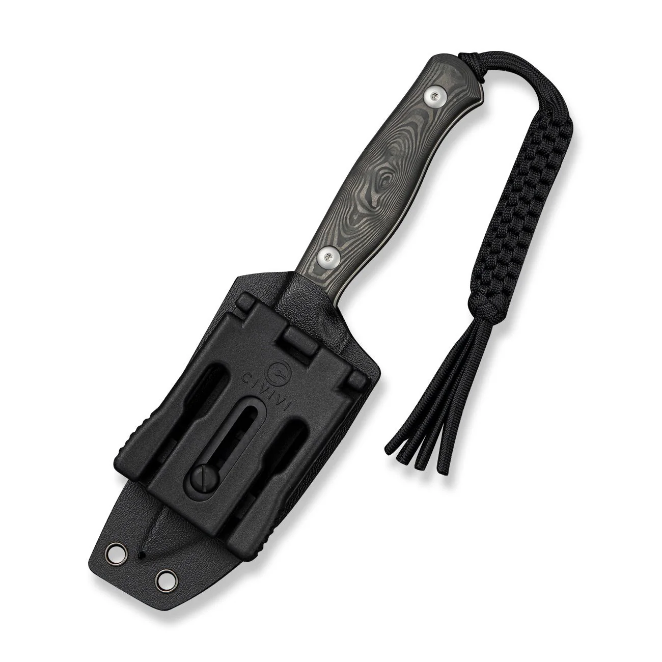 WEKNIFE Notchline Fixed Blade Knife Black Rose Carbon Fiber (3.45" Stonewashed CPM S35VN Blade) WE25047 Sample1 - Image 4