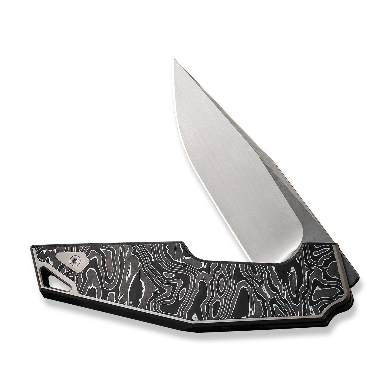 WEKNIFE OAO (One and Only) Flipper Knife Titanium & Carbon Fiber Handle (3.4" CPM 20CV Blade) WE23001-1 - Image 5