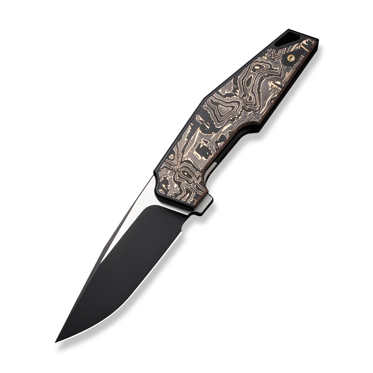 WEKNIFE OAO (One and Only) Flipper Knife Titanium & Carbon Fiber Handle (3.4" CPM 20CV Blade) WE23001-2 - Image 3
