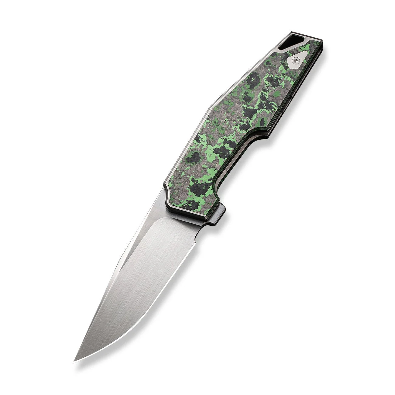 WEKNIFE OAO (One and Only) Flipper Knife Titanium & FatCarbon Fiber Handle (3.4" CPM 20CV Blade) WE23001-3 - Image 3