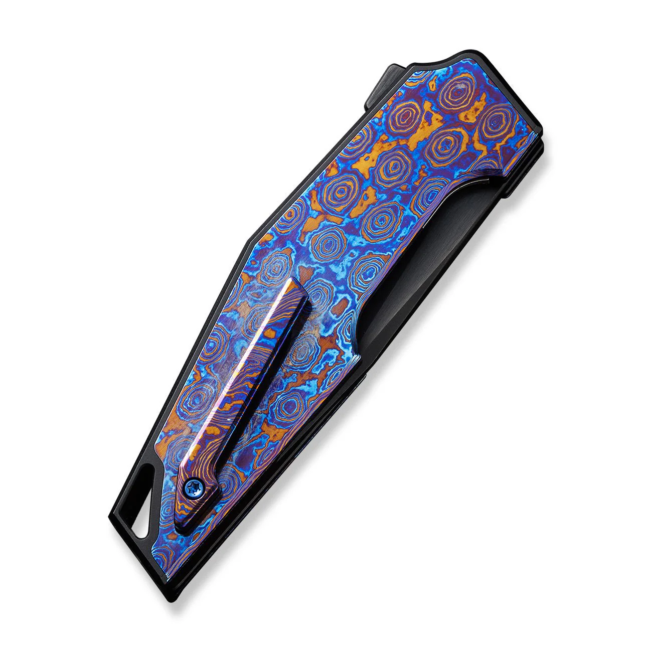 WEKNIFE OAO (One and Only) Flipper Knife Titanium & Timascus Handle (3.4" CPM 20CV Blade) WE23001-4 - Image 7