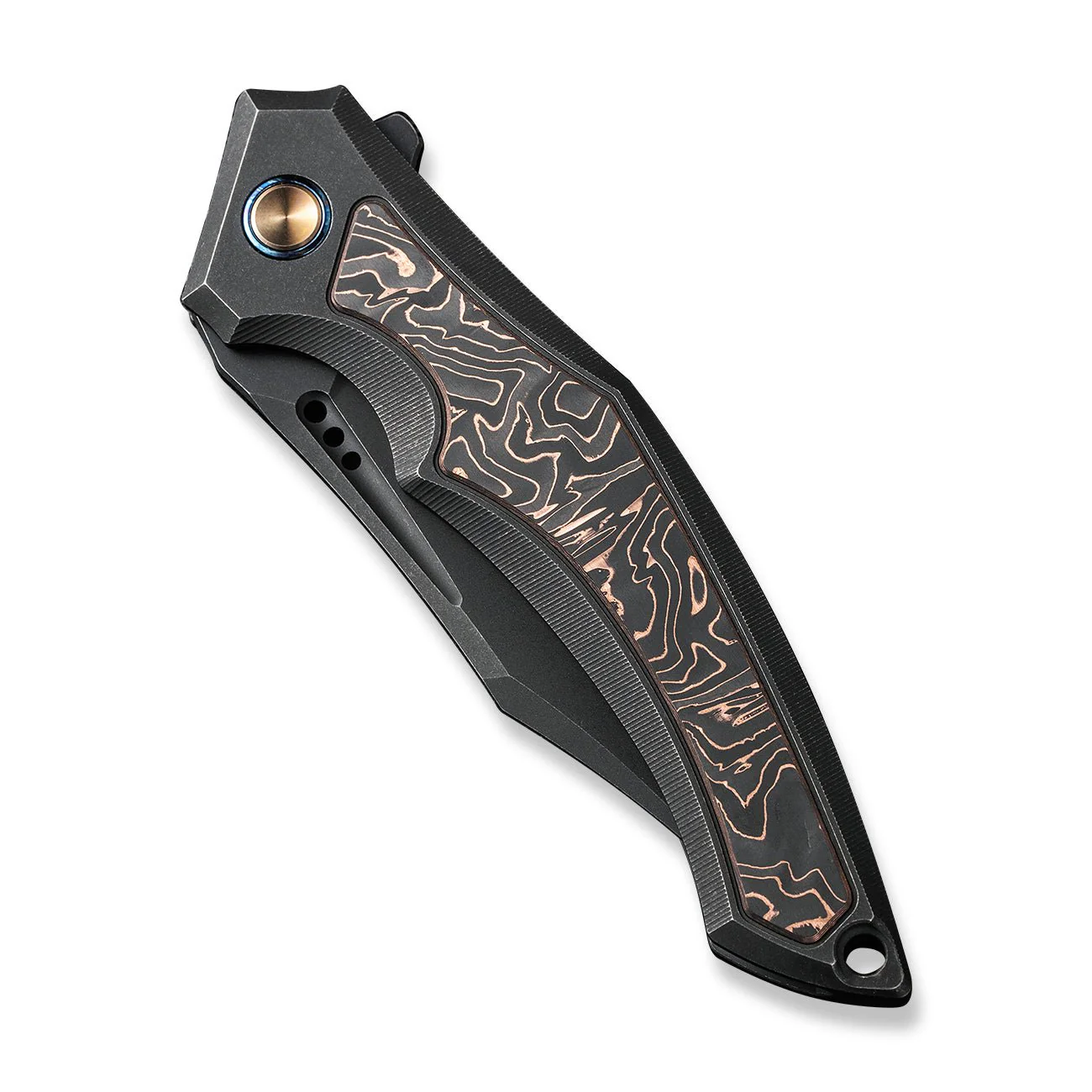 WEKNIFE Orpheus Flipper Knife Titanium & Carbon Fiber Handle (3.48" CPM 20CV Blade) WE23009-3 - Image 6
