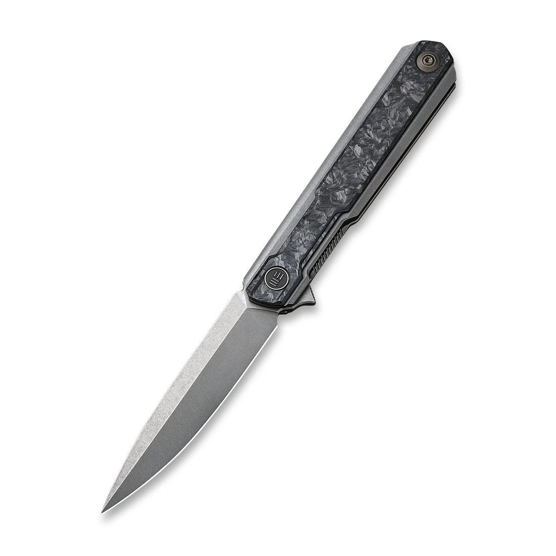 WEKNIFE Peer Flipper Knife Titanium & Carbon Fiber Handle (3.46" CPM 20CV Blade) 2015C - Image 3