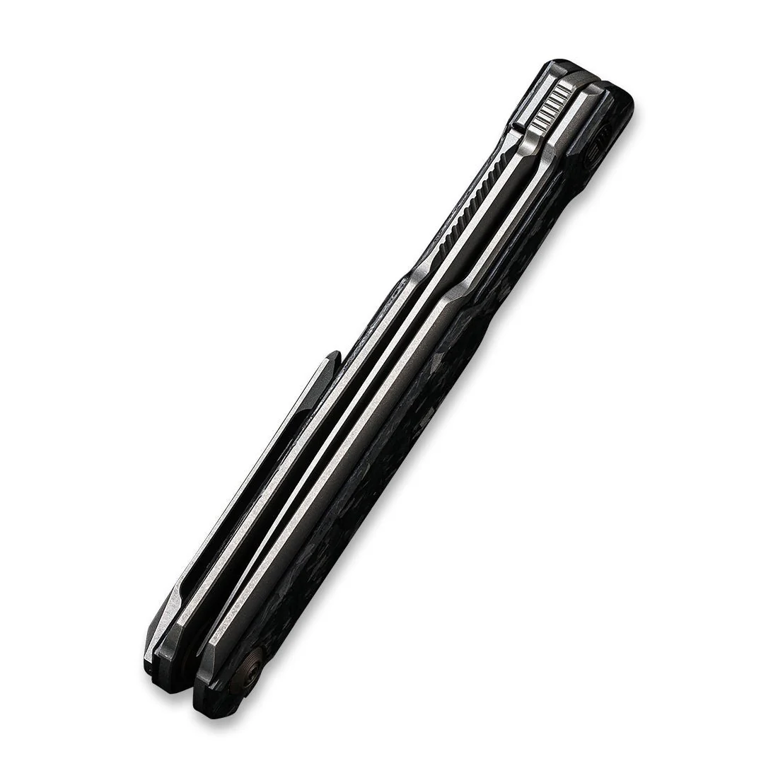 WEKNIFE Peer Flipper Knife Titanium & Carbon Fiber Handle (3.46" CPM 20CV Blade) 2015C - Image 7