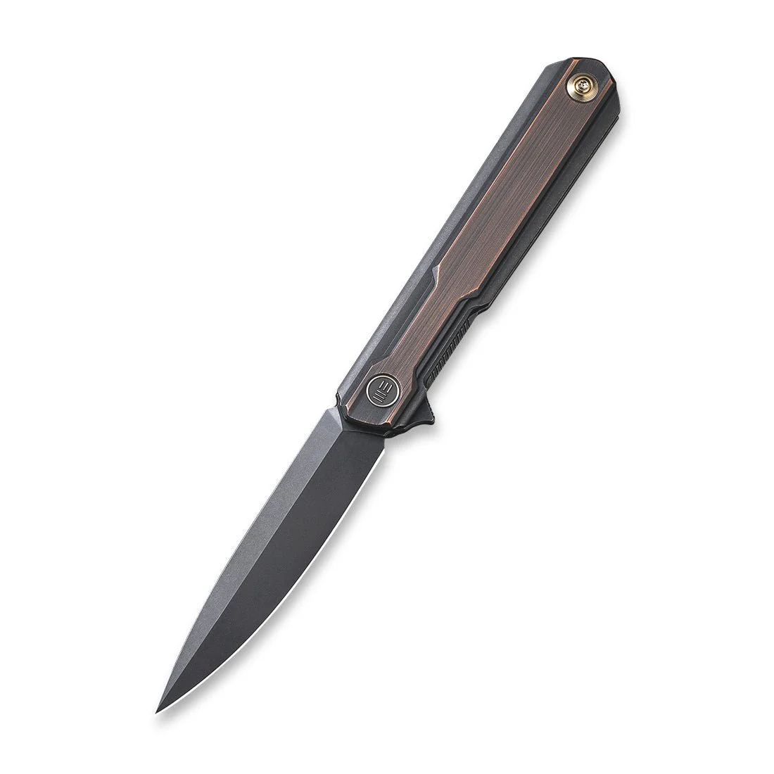 WEKNIFE Peer Flipper Knife Titanium & Copper Handle (3.46" CPM 20CV Blade) 2015F - Image 3