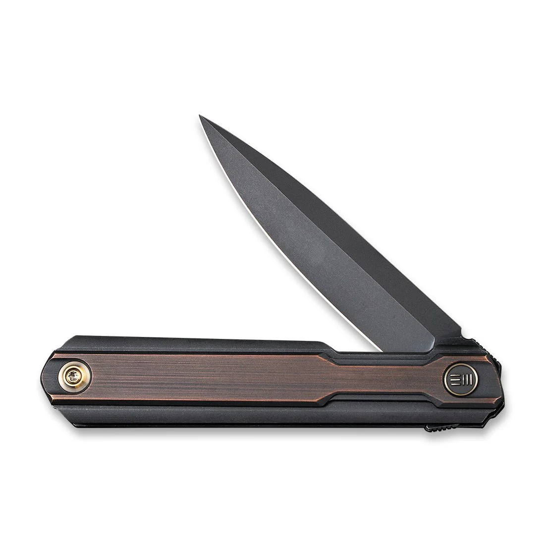 WEKNIFE Peer Flipper Knife Titanium & Copper Handle (3.46" CPM 20CV Blade) 2015F - Image 4