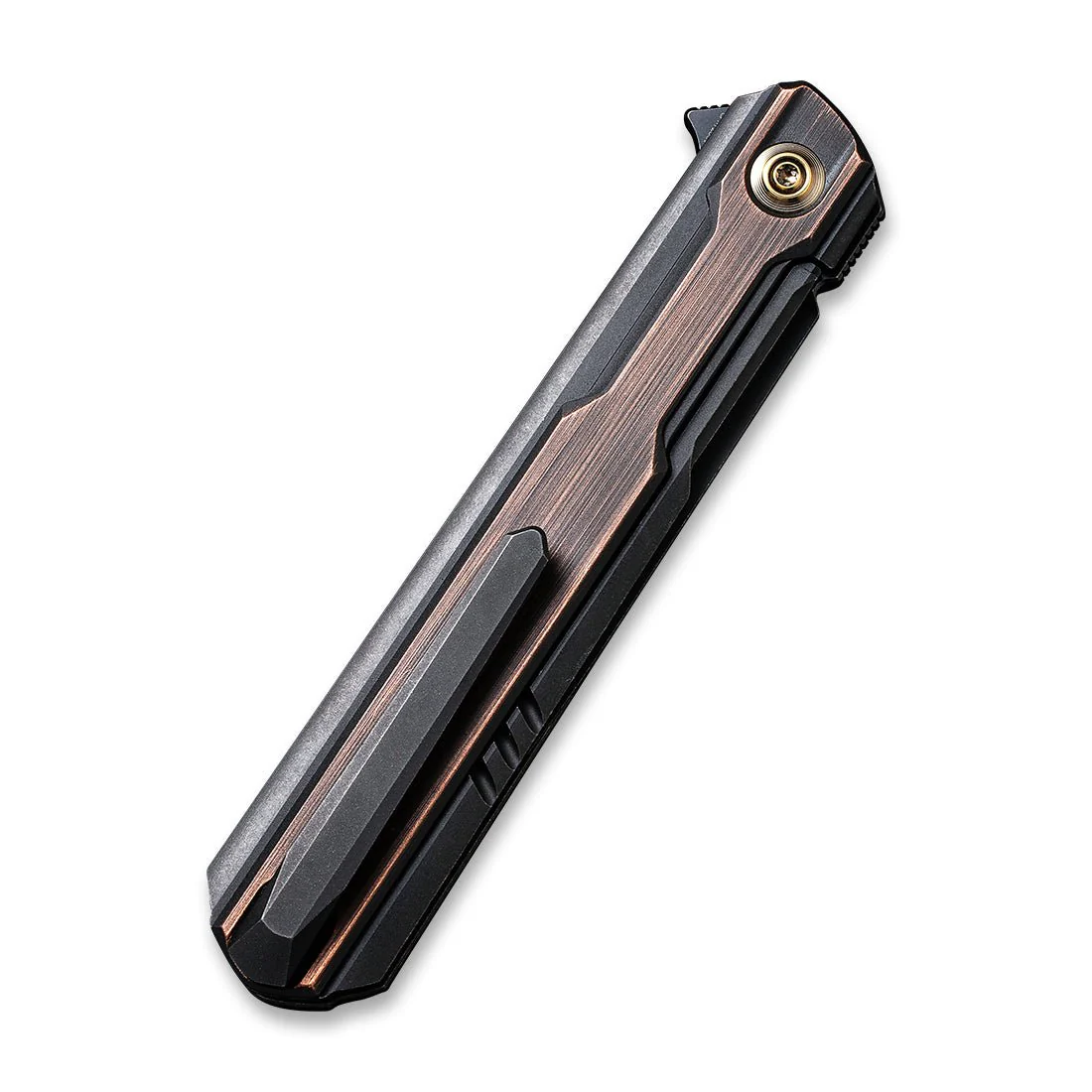 WEKNIFE Peer Flipper Knife Titanium & Copper Handle (3.46" CPM 20CV Blade) 2015F - Image 6