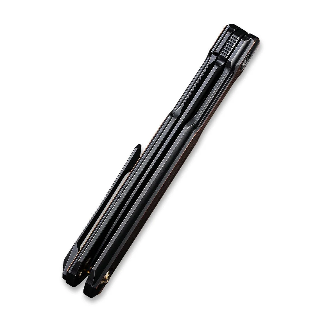 WEKNIFE Peer Flipper Knife Titanium & Copper Handle (3.46" CPM 20CV Blade) 2015F - Image 7