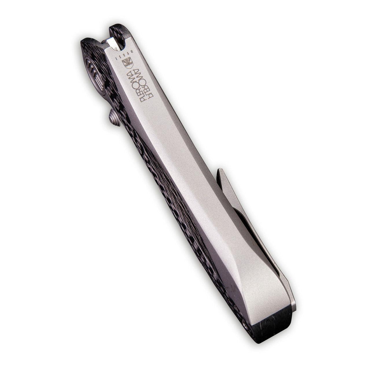 WEKNIFE Pleroma Thumb Stud & Thumb Hole Knife Titanium & Carbon Fiber Handle (2.95" M390 Blade) 821A - Image 4