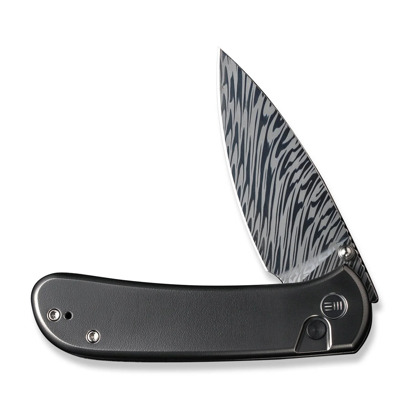 WEKNIFE Qubit Thumb Stud & Button Lock Knife Titanium Handle (3.2" Damasteel Blade) WE22030F-DS1 - Image 5