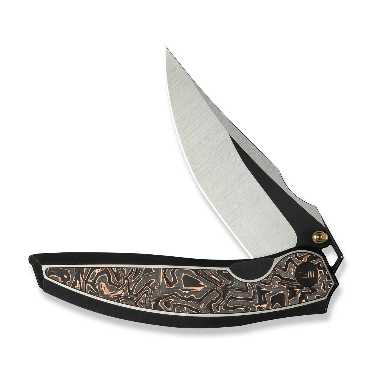 WEKNIFE Quinseris Flipper & Thumb Stud Knife Titanium & Carbon Fiber Handle (3.96" M390 Blade) WE23093-1 - Image 5