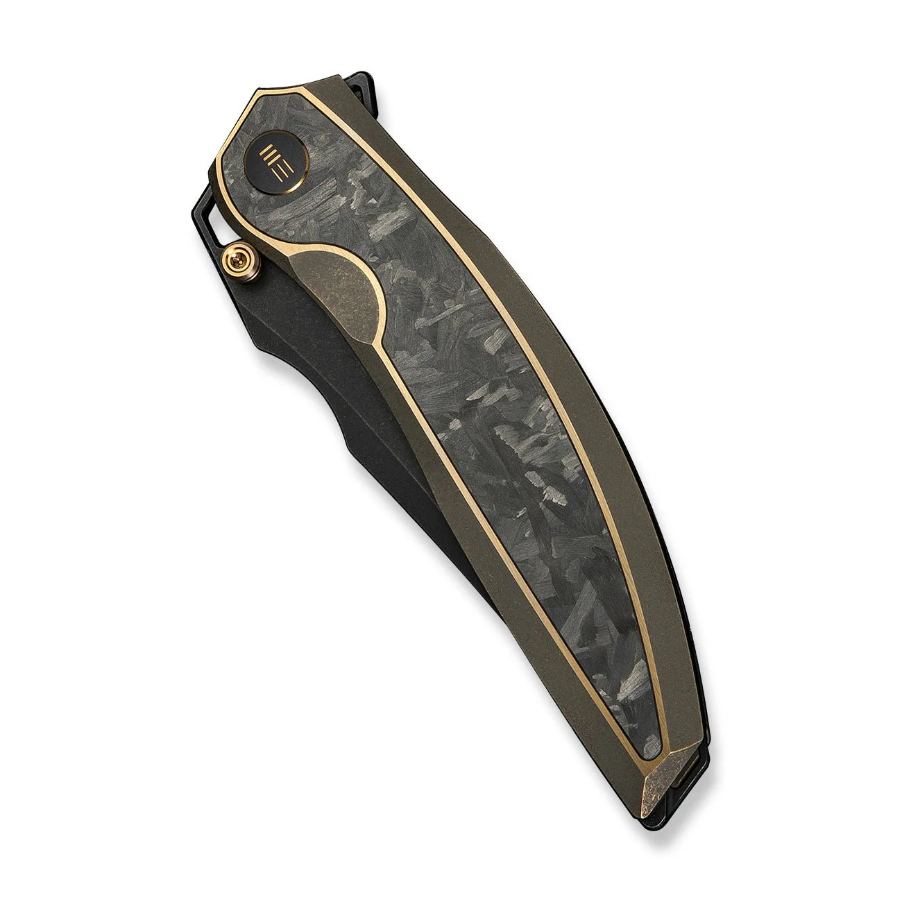 WEKNIFE Quinseris Flipper & Thumb Stud Knife Titanium & Carbon Fiber Handle (3.96" M390 Blade) WE23093-2 - Image 6
