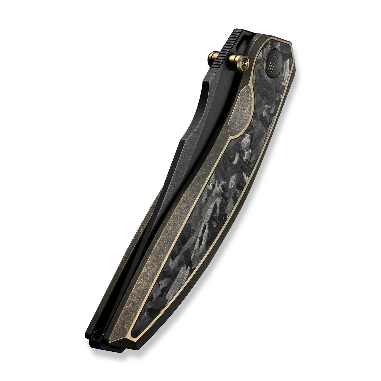 WEKNIFE Quinseris Flipper & Thumb Stud Knife Titanium & Carbon Fiber Handle (3.96" M390 Blade) WE23093-2 - Image 8