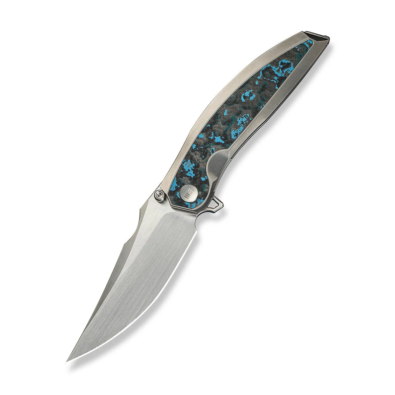 WEKNIFE Quinseris Flipper & Thumb Stud Knife Titanium & FatCarbon Fiber Handle (3.96" M390 Blade) WE23093-4 - Image 3