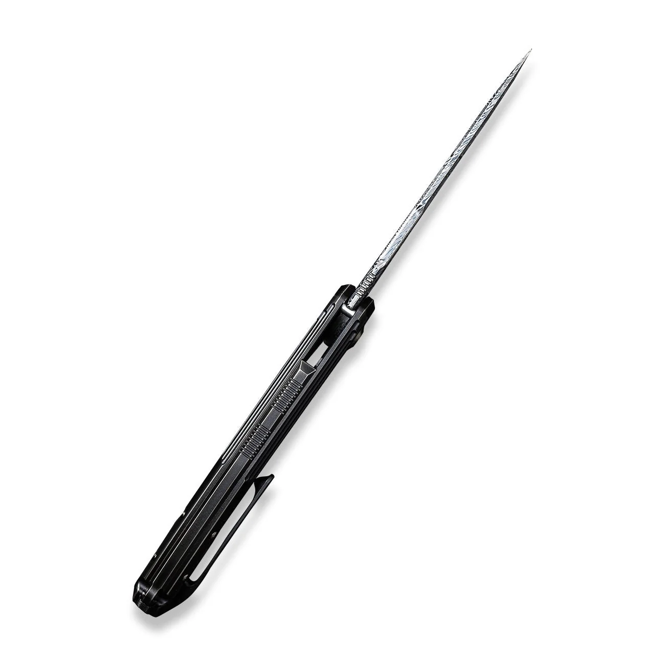 WEKNIFE Quixotic Flipper Knife Titanium Handle (3.45" Damasteel Blade) WE21016-DS1 - Image 8