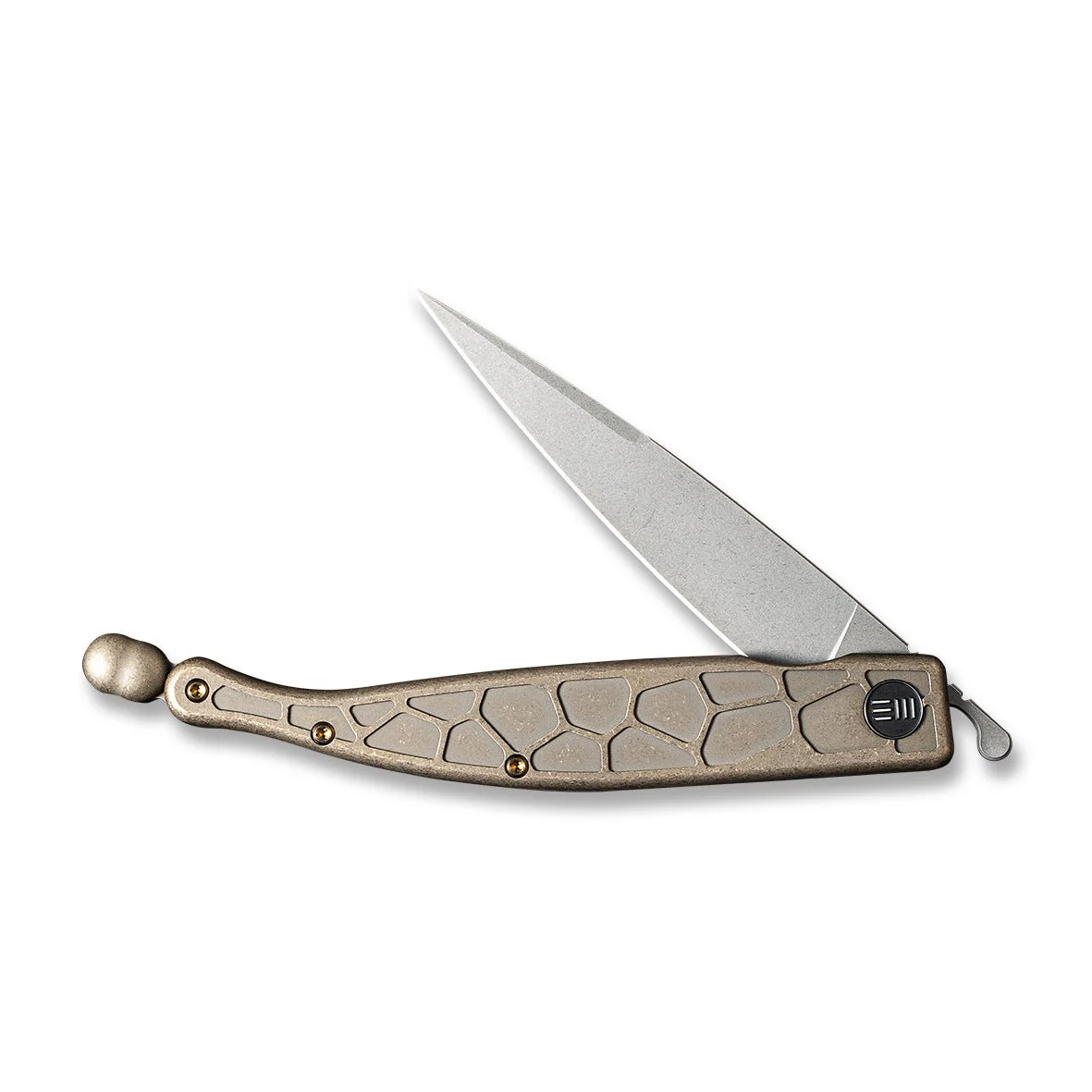 WEKNIFE Roman Front Flipper Knife Titanium Handle (3.95" CPM S35VN Blade) 2008A - Image 4