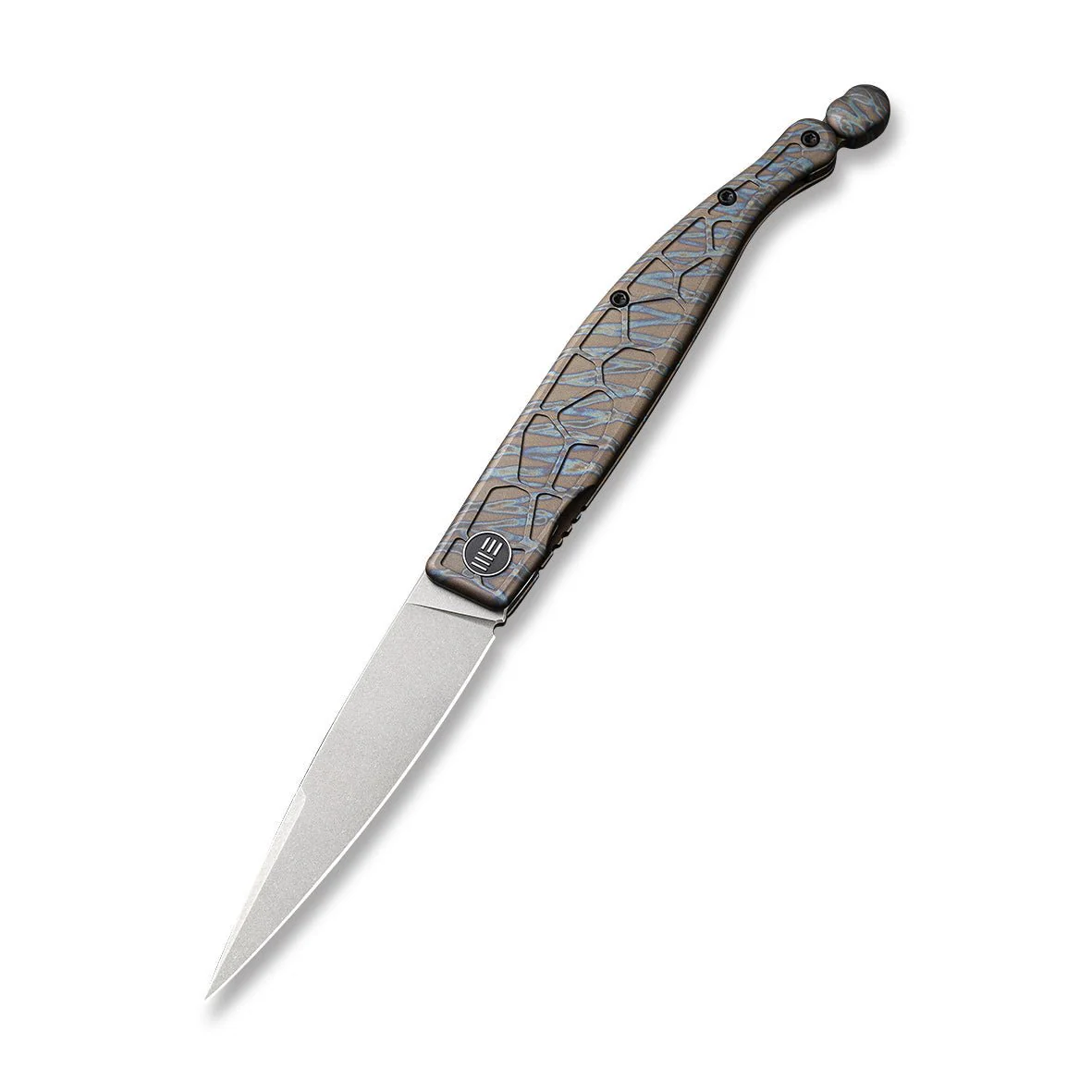 WEKNIFE Roman Front Flipper Knife Titanium Handle (3.95" CPM S35VN Blade) 2008D - Image 3