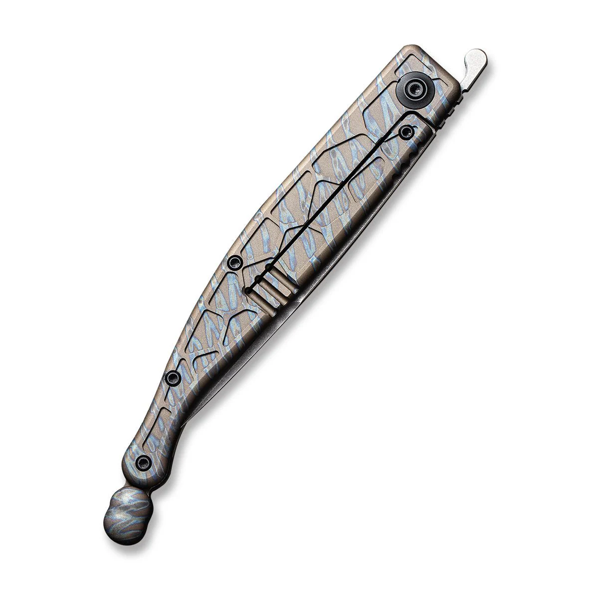 WEKNIFE Roman Front Flipper Knife Titanium Handle (3.95" CPM S35VN Blade) 2008D - Image 6