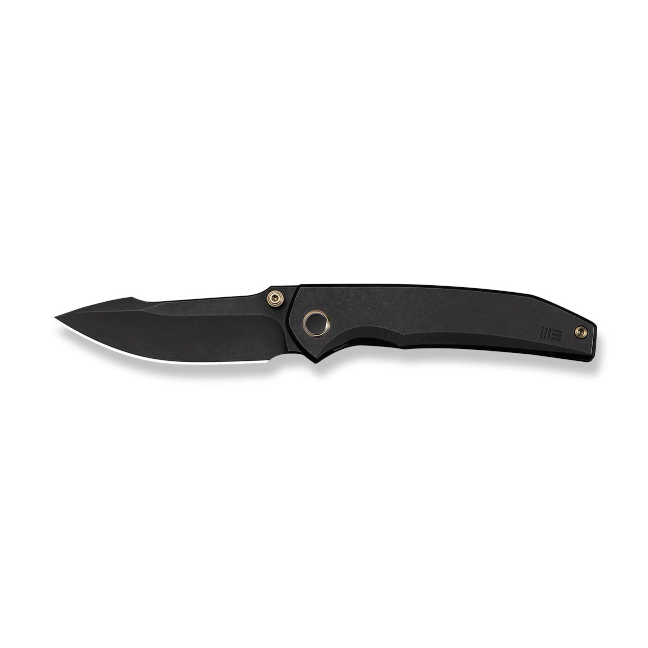 WEKNIFE Ryson Thumb Stud Knife Black Titanium Handle (3.33" Black Stonewashed Bohler M390 Blade) WE24086-1 - Image 4