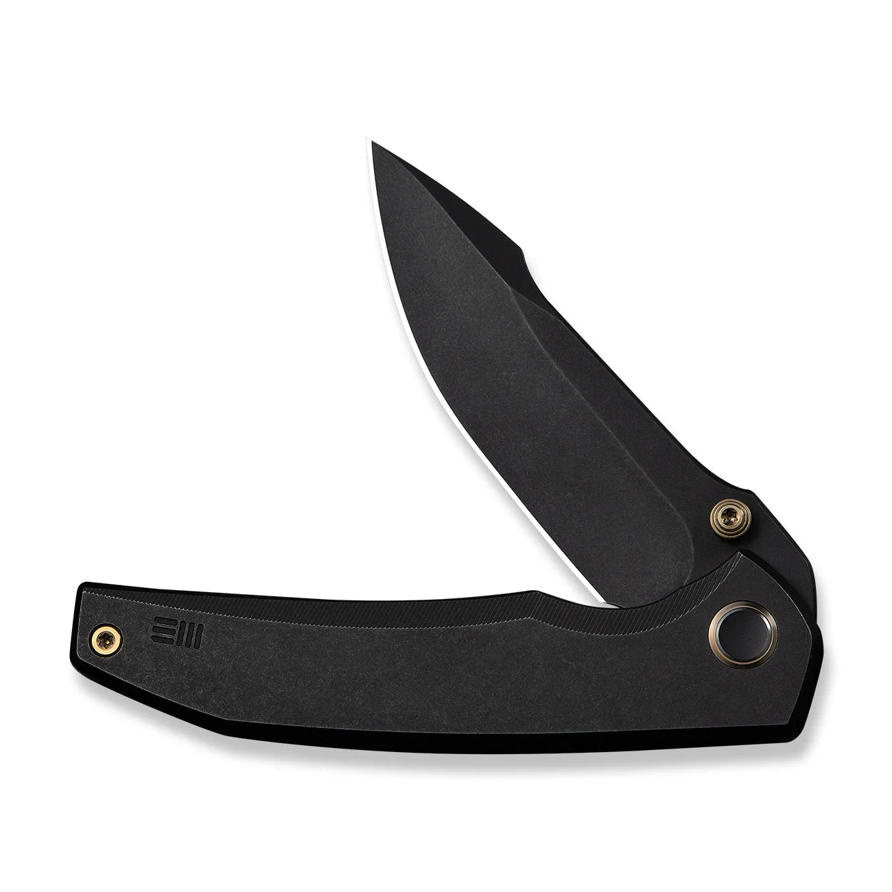 WEKNIFE Ryson Thumb Stud Knife Black Titanium Handle (3.33" Black Stonewashed Bohler M390 Blade) WE24086-1 - Image 5