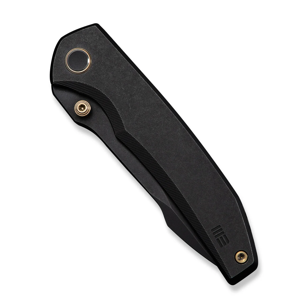 WEKNIFE Ryson Thumb Stud Knife Black Titanium Handle (3.33" Black Stonewashed Bohler M390 Blade) WE24086-1 - Image 6
