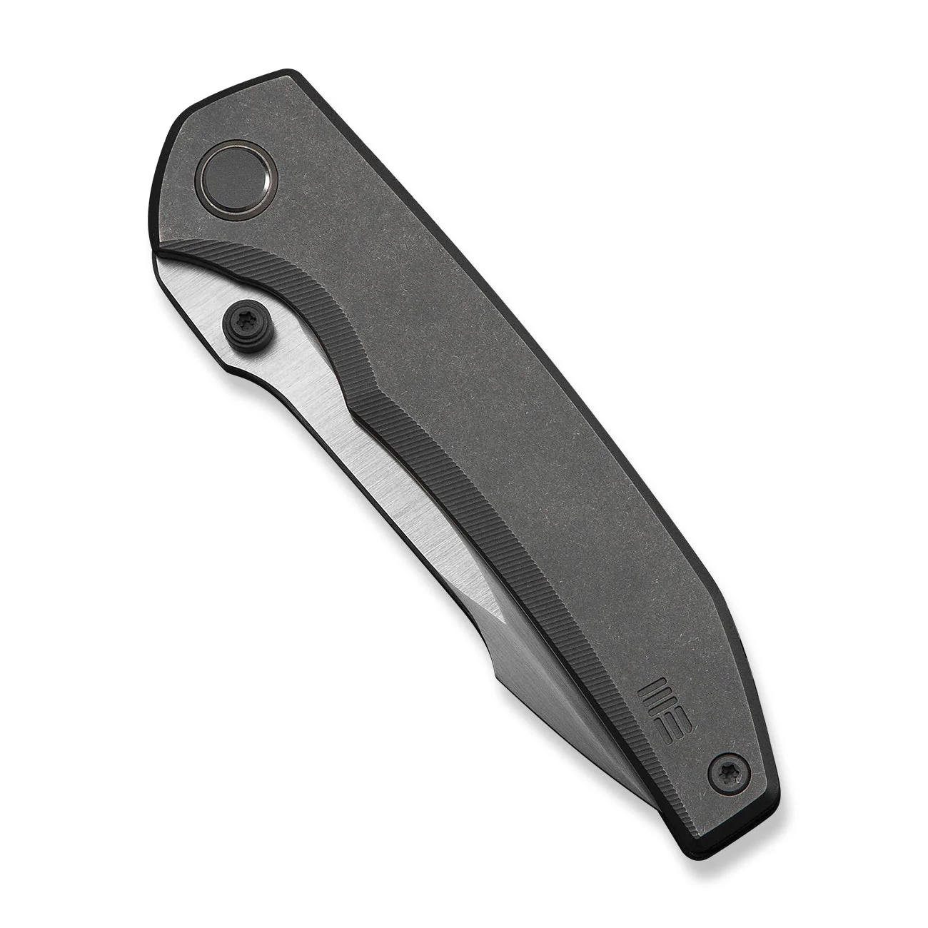 WEKNIFE Ryson Thumb Stud Knife Gray Titanium Handle (3.33" Hand Rubbed Satin Bohler M390 Blade) WE24086-2 - Image 6