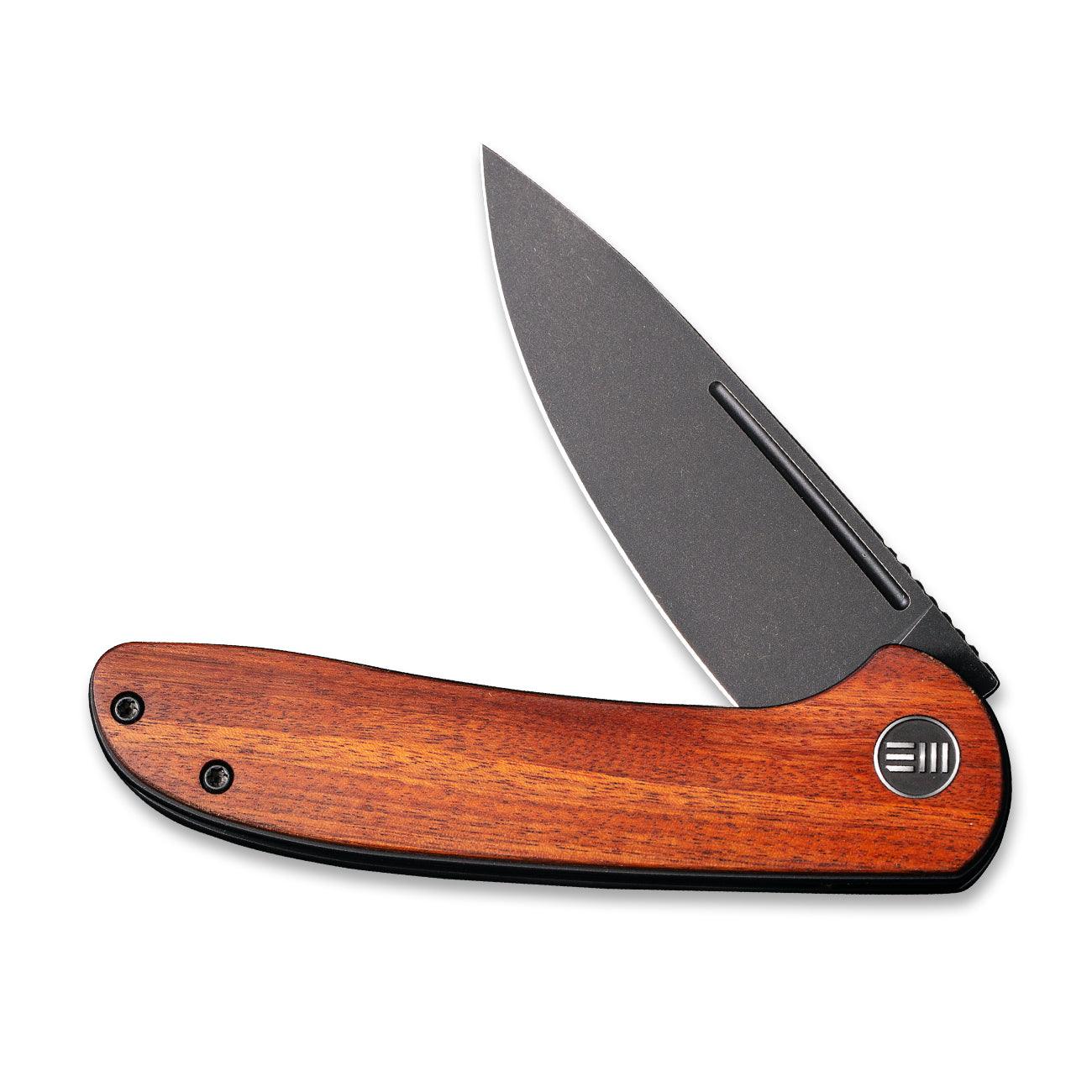 WEKNIFE Saakshi Flipper Knife Wood Handle (3.30" CPM 20CV Blade) WE20020C-3 - Image 4