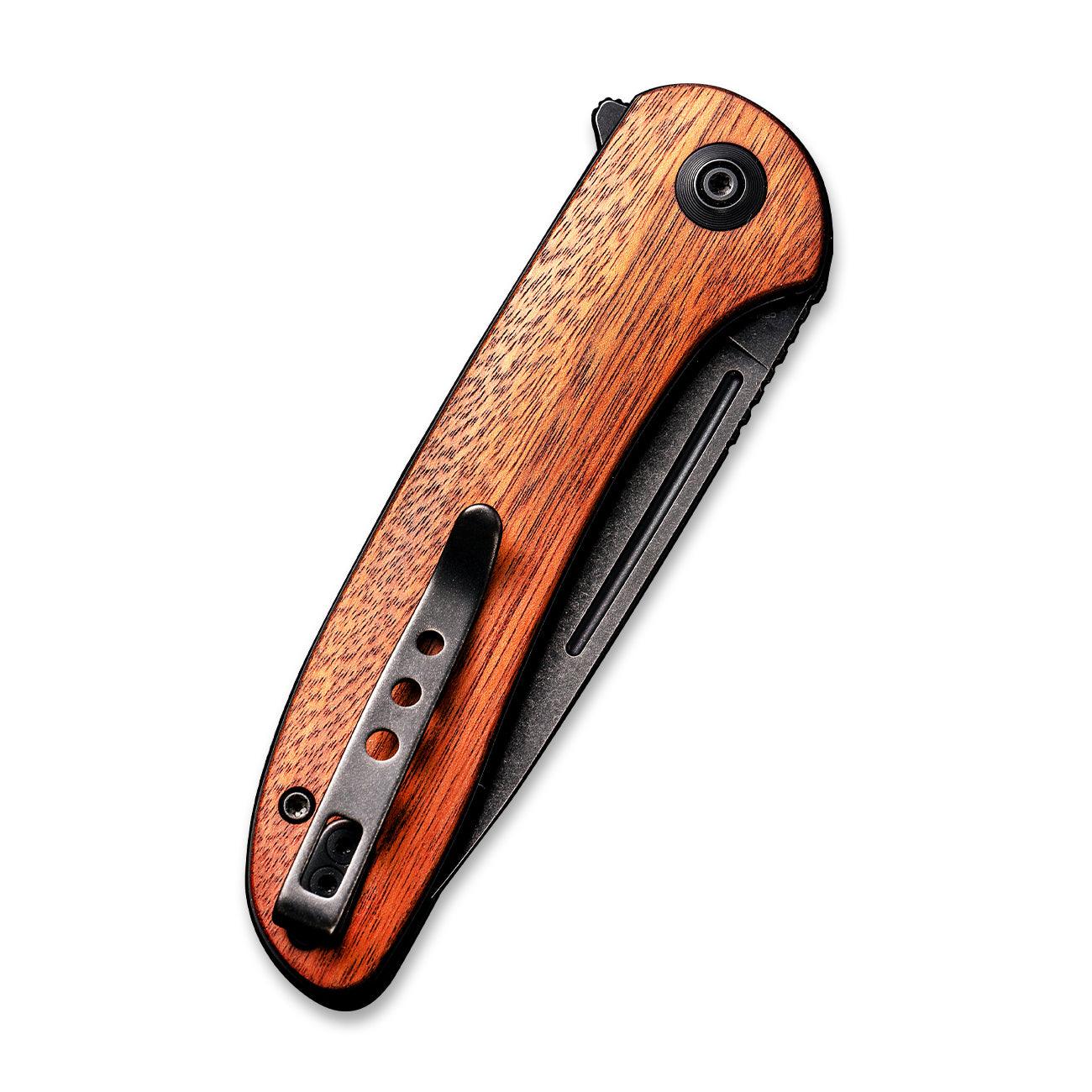WEKNIFE Saakshi Flipper Knife Wood Handle (3.30" CPM 20CV Blade) WE20020C-3 - Image 6