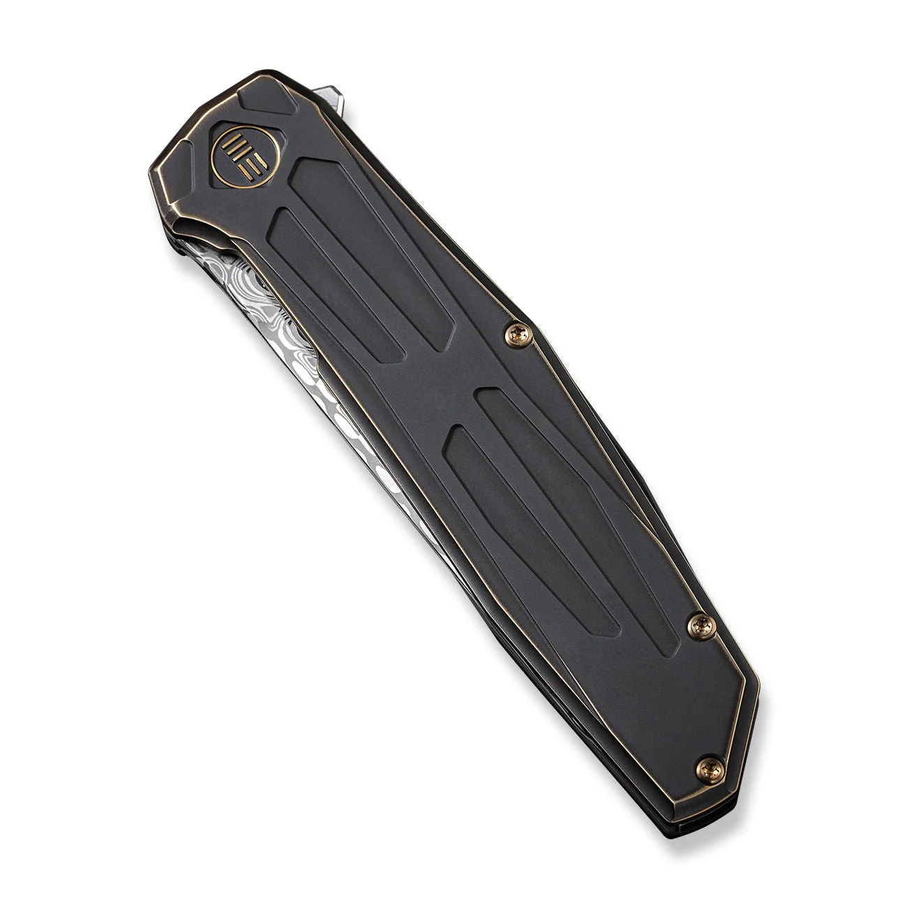 WEKNIFE Shadowfire Flipper Knife Titanium Handle (3.97" Damasteel Blade) WE22035-DS1 - Image 6