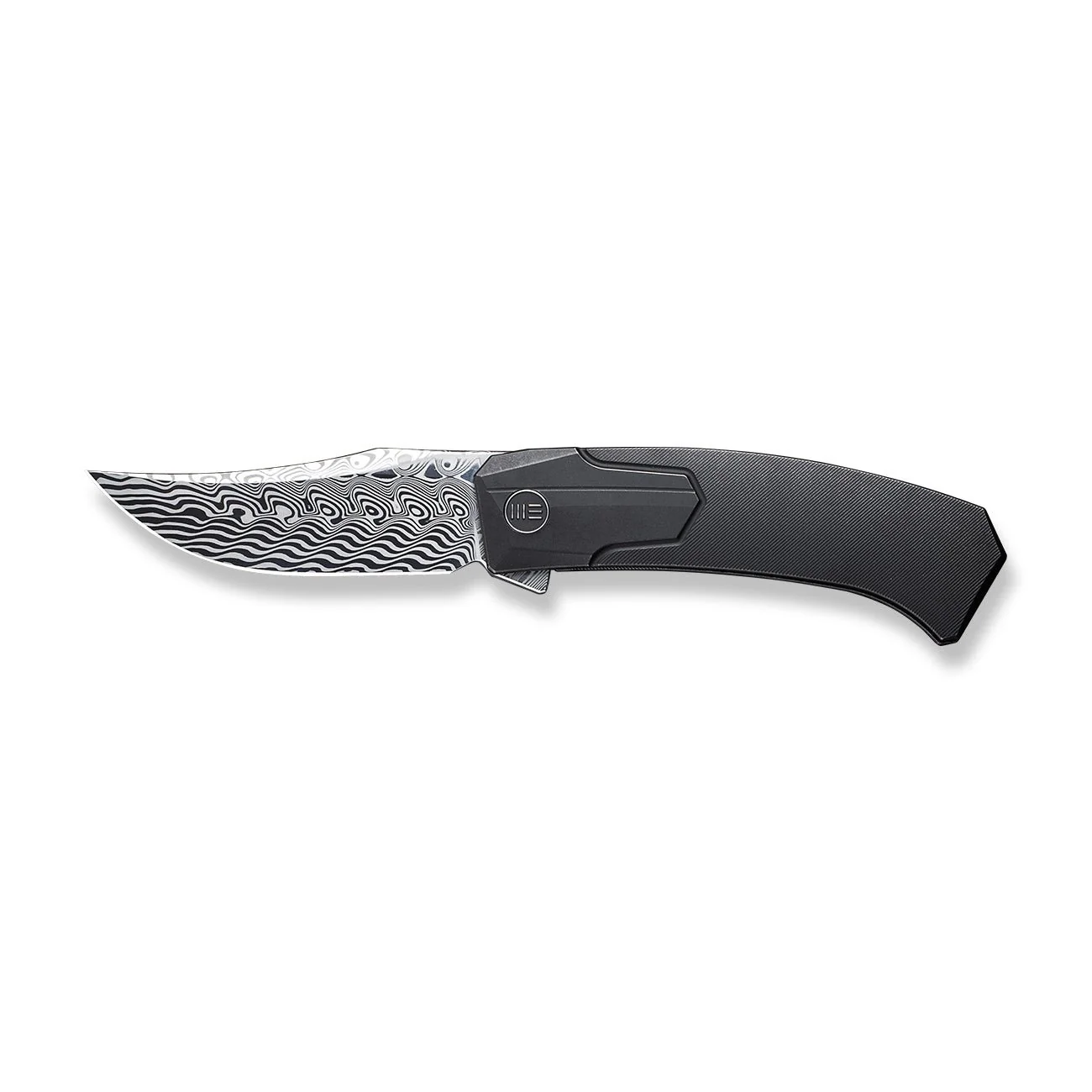 WEKNIFE Shuddan Flipper Knife Titanium Handle (3.48" Damasteel Blade) WE21015-DS1 - Image 4