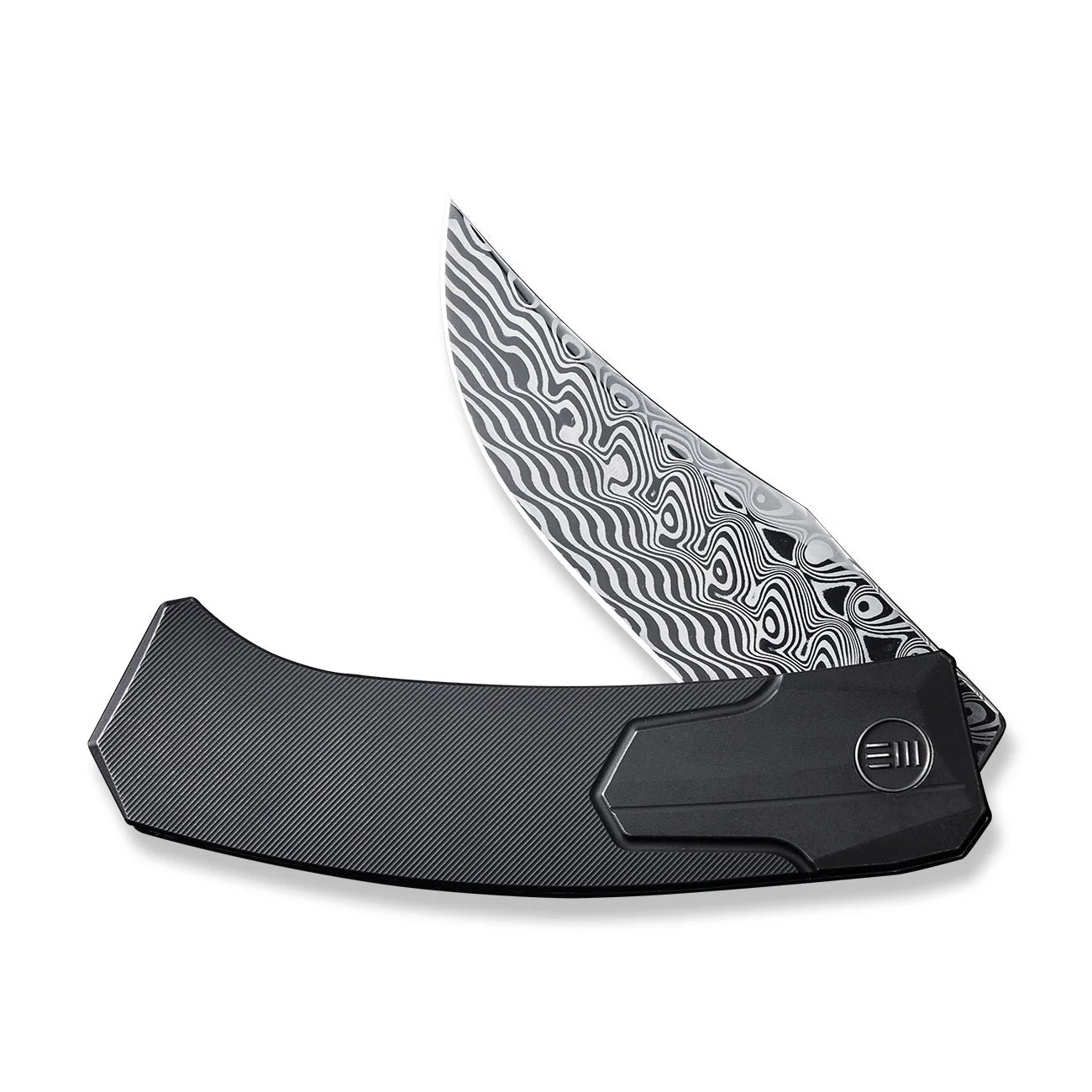 WEKNIFE Shuddan Flipper Knife Titanium Handle (3.48" Damasteel Blade) WE21015-DS1 - Image 5