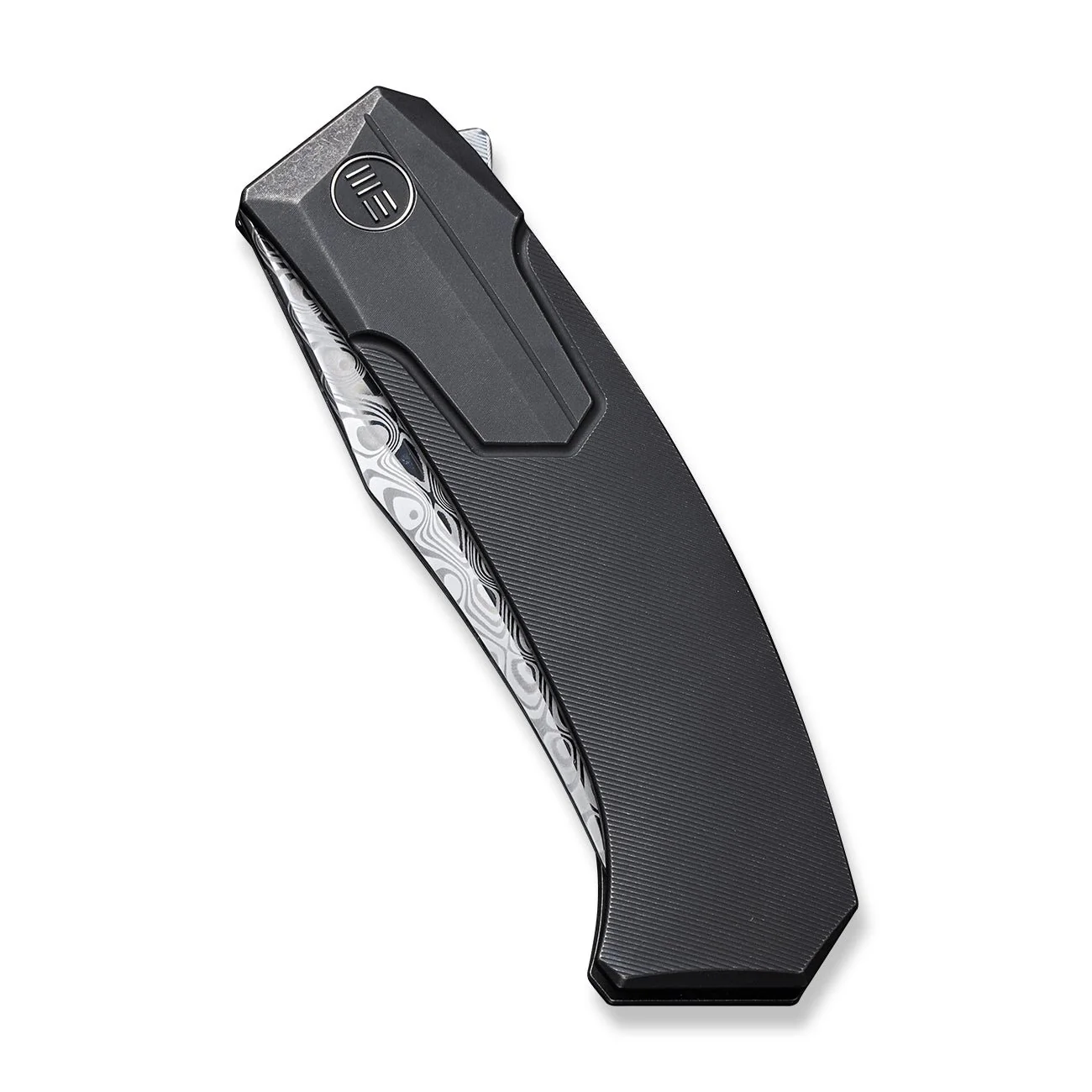 WEKNIFE Shuddan Flipper Knife Titanium Handle (3.48" Damasteel Blade) WE21015-DS1 - Image 6