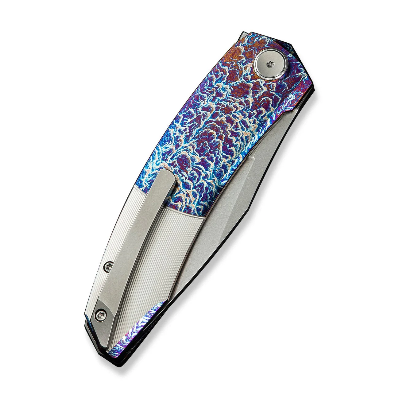 WEKNIFE Sine Wave Flipper Knife Titanium Handle (3.98" M390 Blade) WE23069B-4 - Image 7