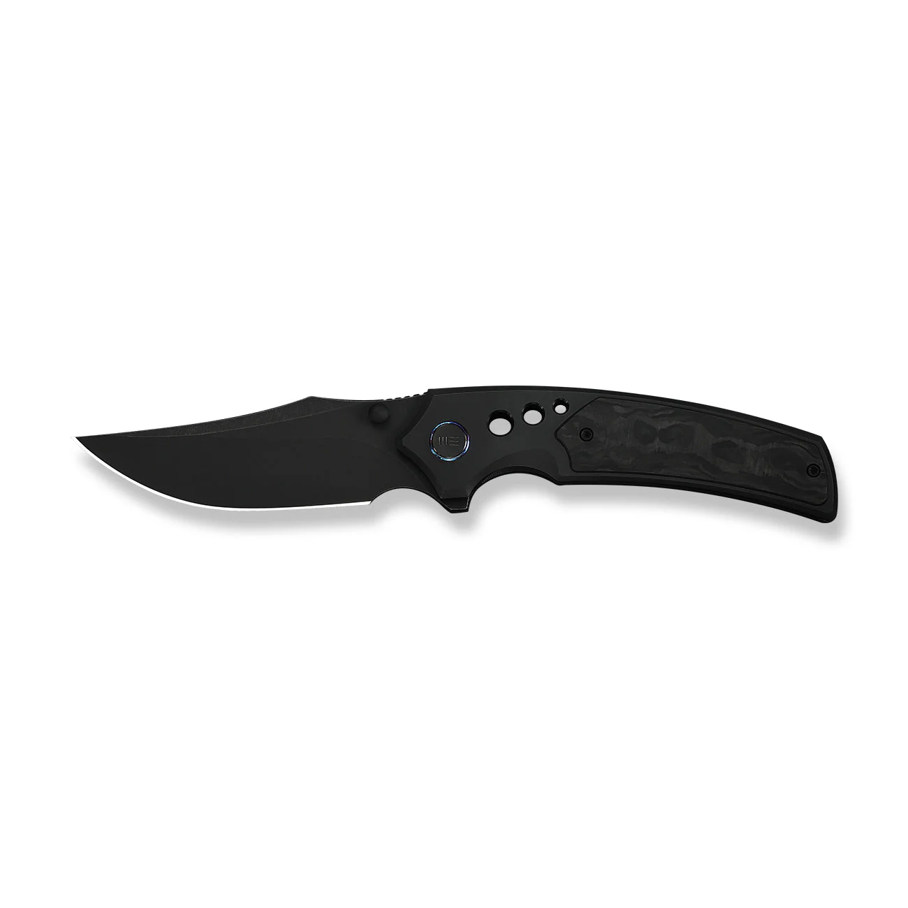 WEKNIFE Skynix Flipper & Thumb Stud Knife Titanium & Carbon Fiber Handle (3.7" M390 Blade) WE24087-1 - Image 4