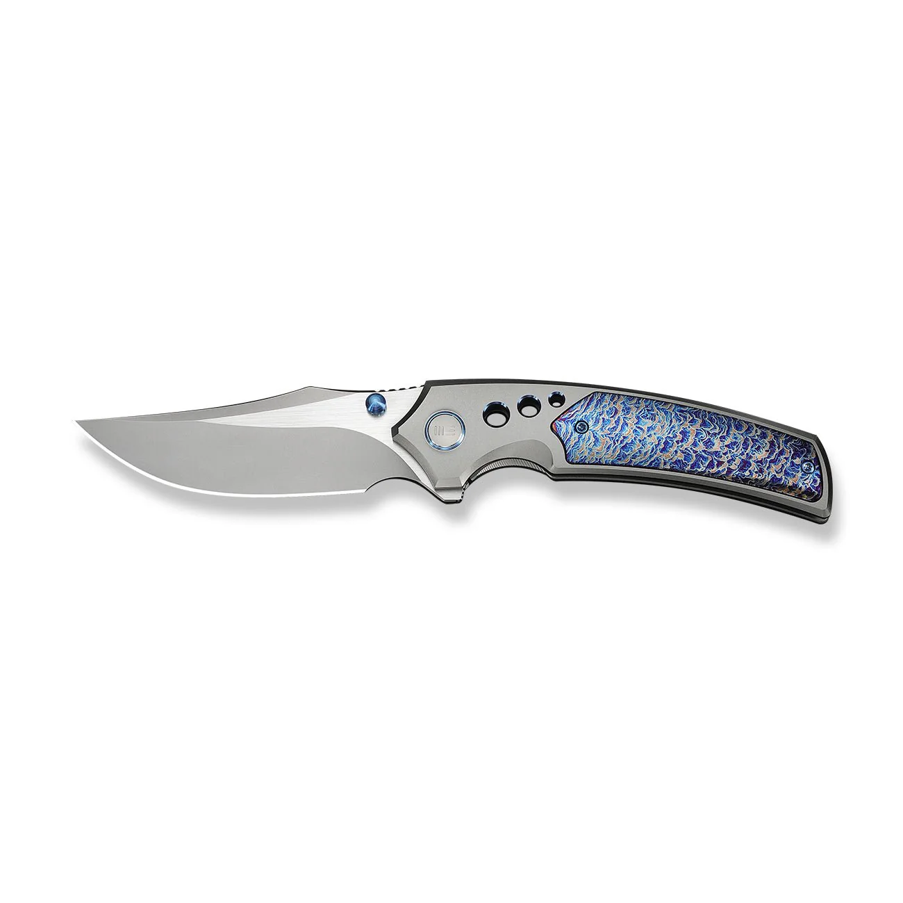 WEKNIFE Skynix Flipper & Thumb Stud Knife Titanium Handle (3.7" M390 Blade, Satin Flat) WE24087-2 - Image 4