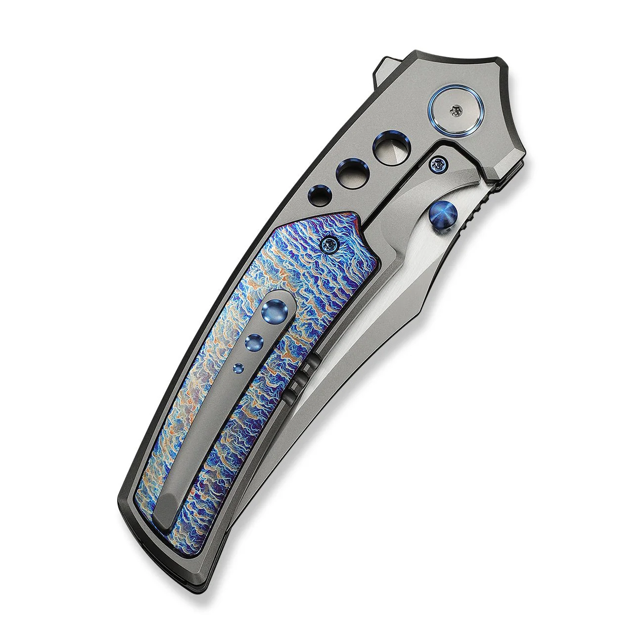 WEKNIFE Skynix Flipper & Thumb Stud Knife Titanium Handle (3.7" M390 Blade, Satin Flat) WE24087-2 - Image 7
