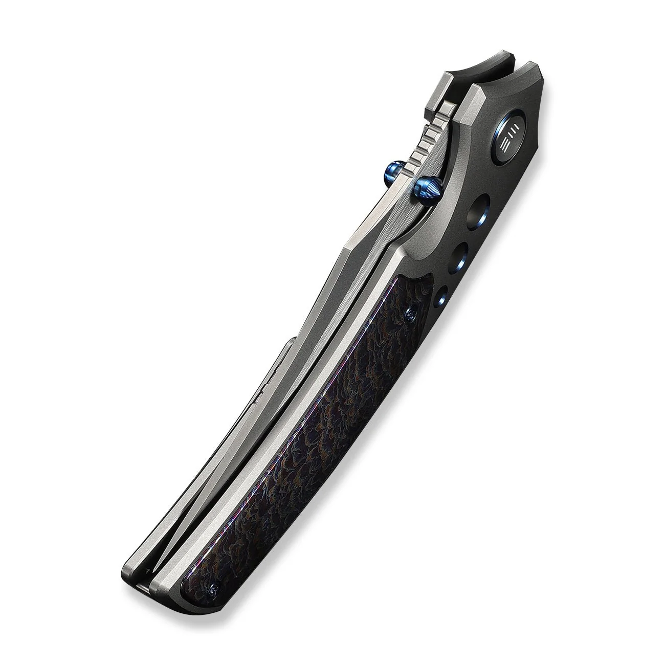 WEKNIFE Skynix Flipper & Thumb Stud Knife Titanium Handle (3.7" M390 Blade, Satin Flat) WE24087-2 - Image 8