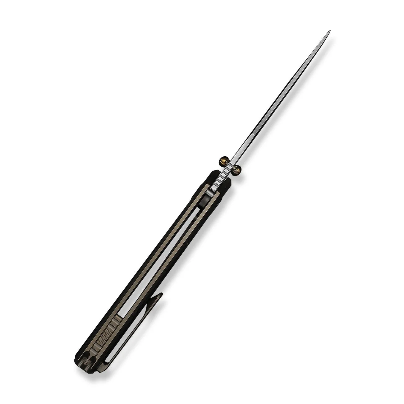 WEKNIFE Skynix Flipper & Thumb Stud Knife Titanium & Carbon Fiber Handle (3.7" M390 Blade) WE24087-3 - Image 9