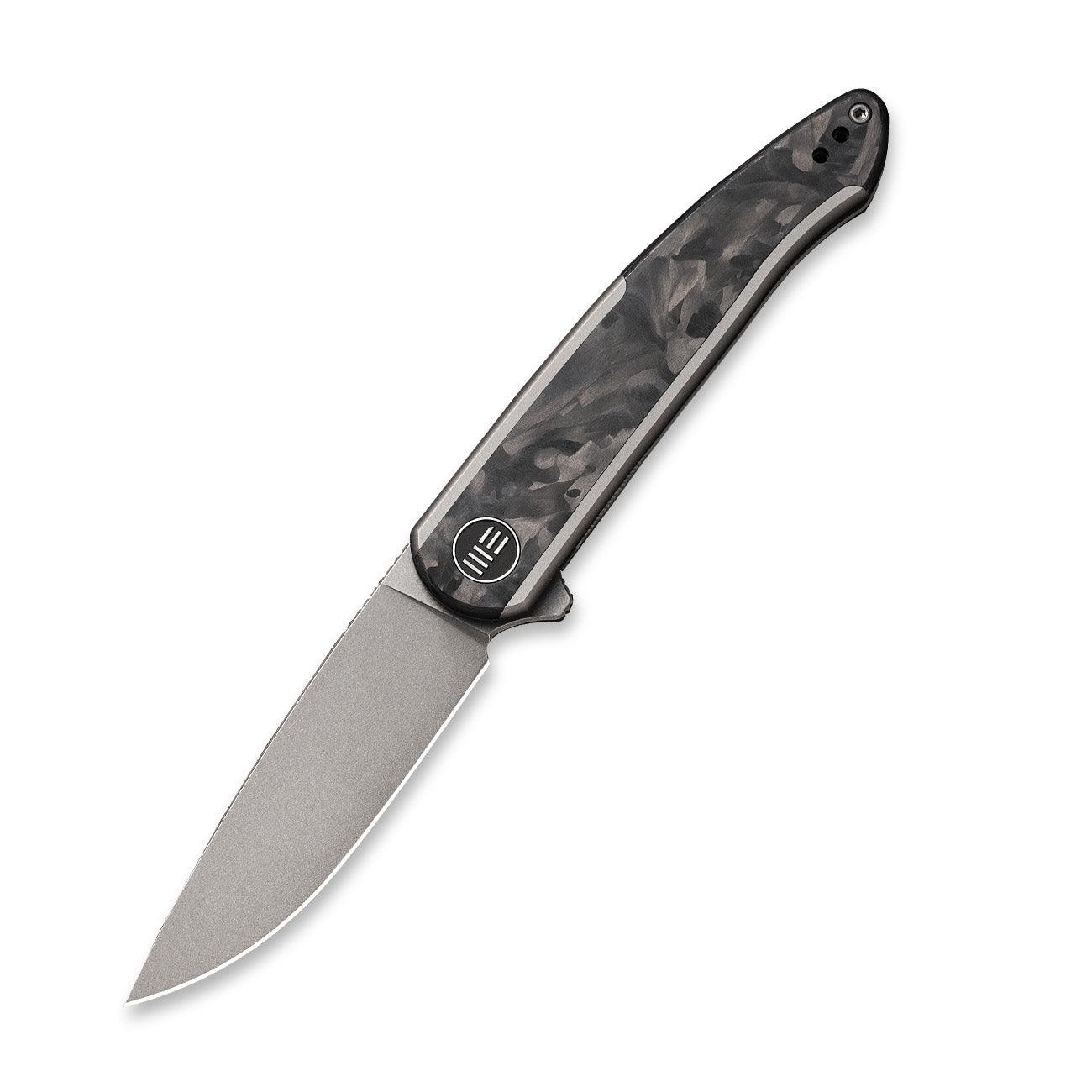 WEKNIFE Smooth Sentinel Flipper Knife Titanium & Carbon Fiber Handle (2.97" CPM 20CV Blade) WE20043-1 - Image 3