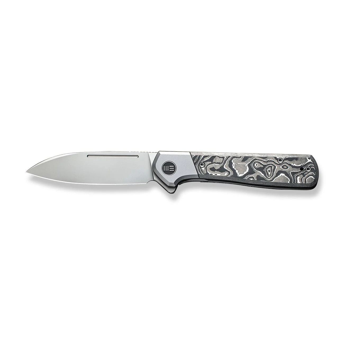 WEKNIFE Soothsayer Flipper Knife Titanium & Carbon Fiber Handle (3.48" CPM 20CV Blade) WE20050-3 - Image 4