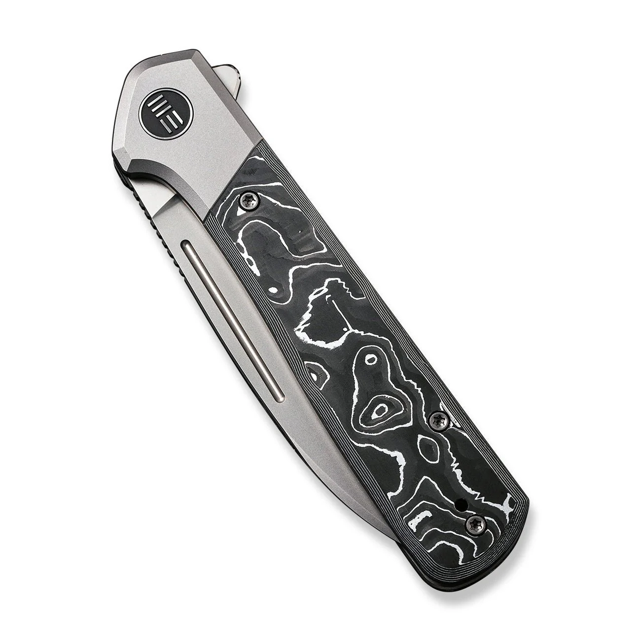 WEKNIFE Soothsayer Flipper Knife Titanium & Carbon Fiber Handle (3.48" CPM 20CV Blade) WE20050-3 - Image 7