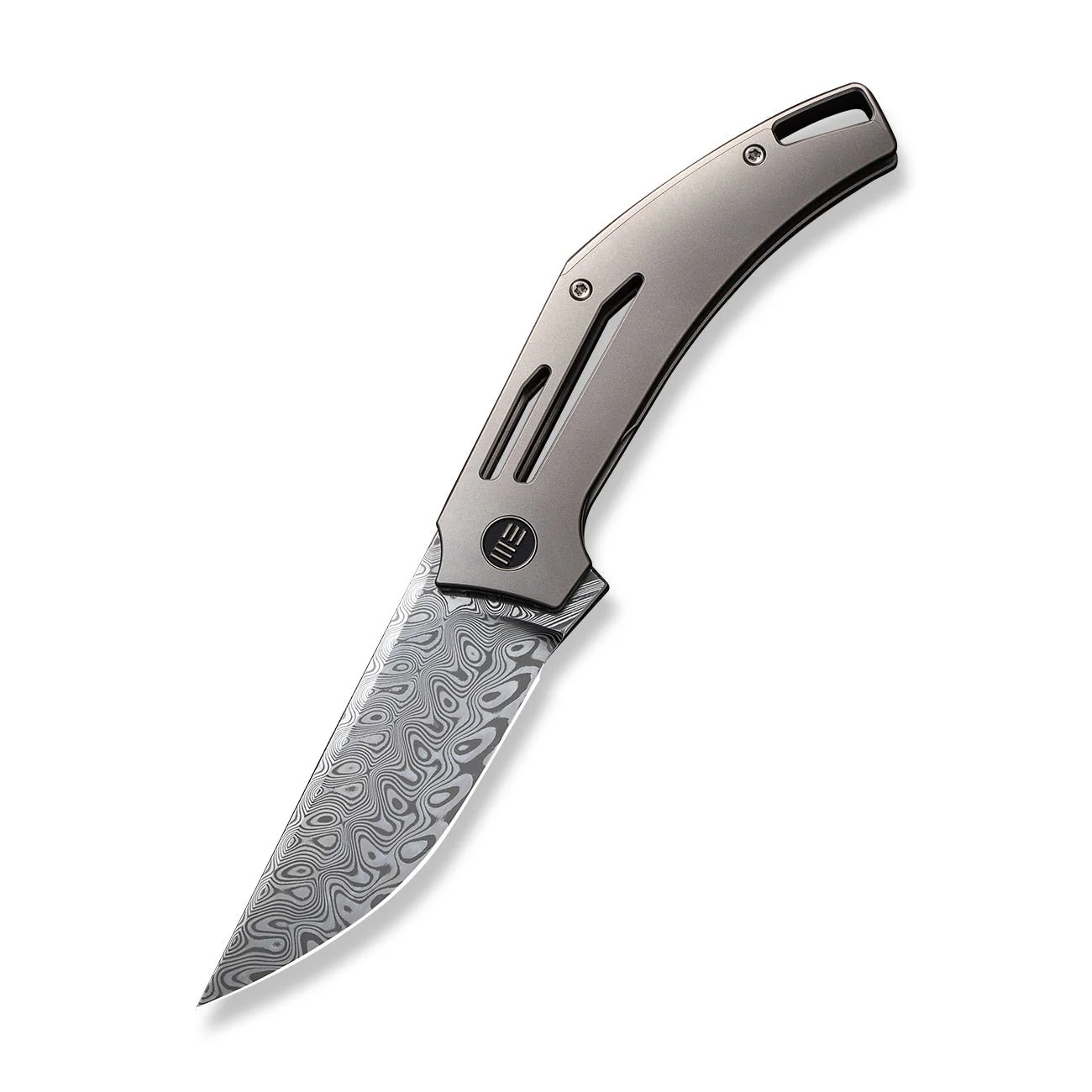 WEKNIFE Speedliner Flipper Knife Titanium Handle (3.39" Damasteel Blade) WE22045C-DS1 - Image 3